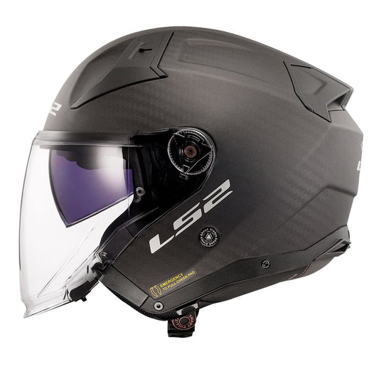 CAPACETE LS2 INFINITY II C SOLID CARBON FOSCO SKU 06002086011610284048