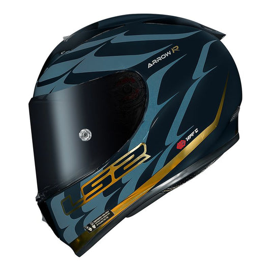 CAPACETE LS2 ARROW FLAMES AZUL