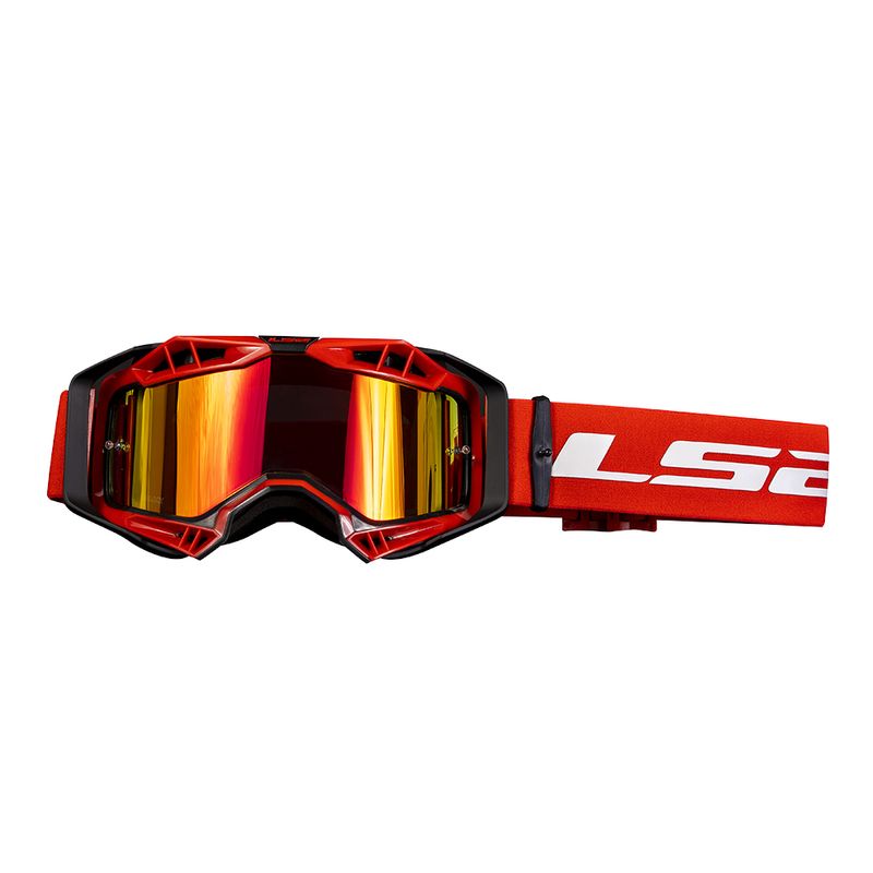 OCULOS AURA PRO GOGGLE LS2 VERMELHO IRIDIUM