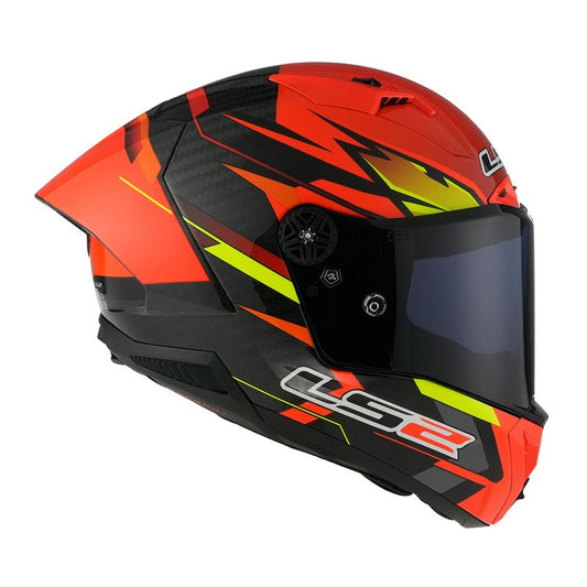 CAPACETE LS2 THUNDER CARBON GP FIRE VERMELHO