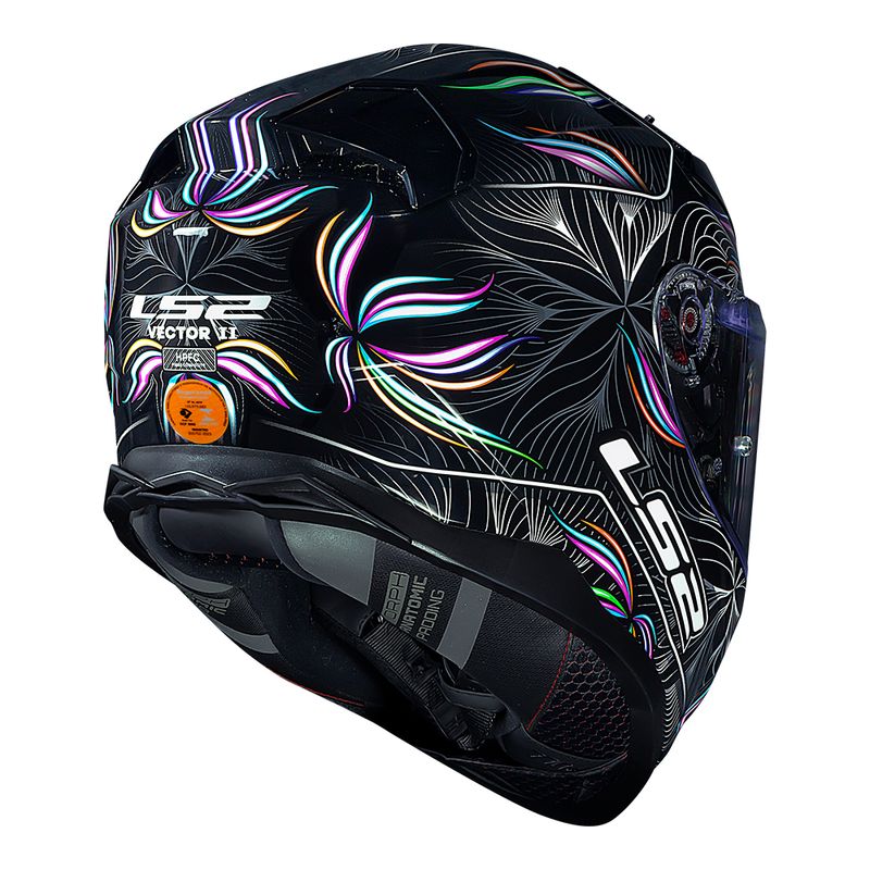 CAPACETE VECTOR II TROPICAL PRETO