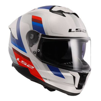 CAPACETE LS2 STREAM II VINTAGE AZUL/VERMELHO