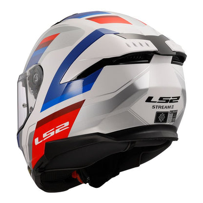 CAPACETE LS2 STREAM II VINTAGE AZUL/VERMELHO