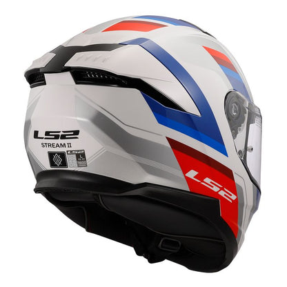 CAPACETE LS2 STREAM II VINTAGE AZUL/VERMELHO
