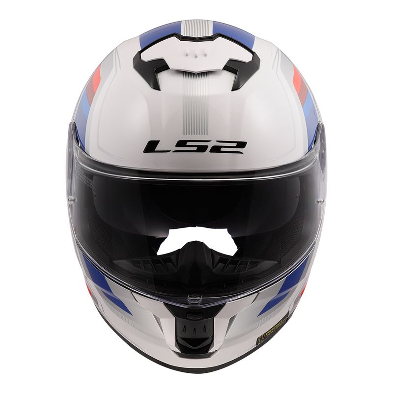 CAPACETE LS2 STREAM II VINTAGE AZUL/VERMELHO