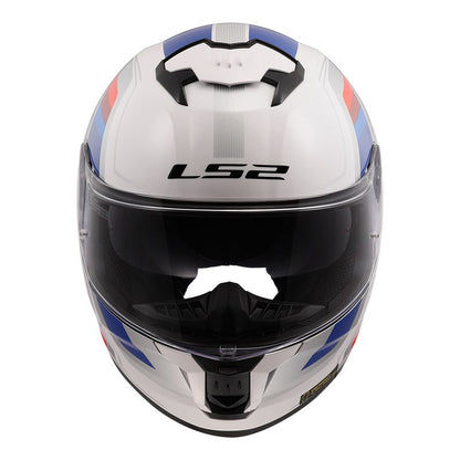CAPACETE LS2 STREAM II VINTAGE AZUL/VERMELHO