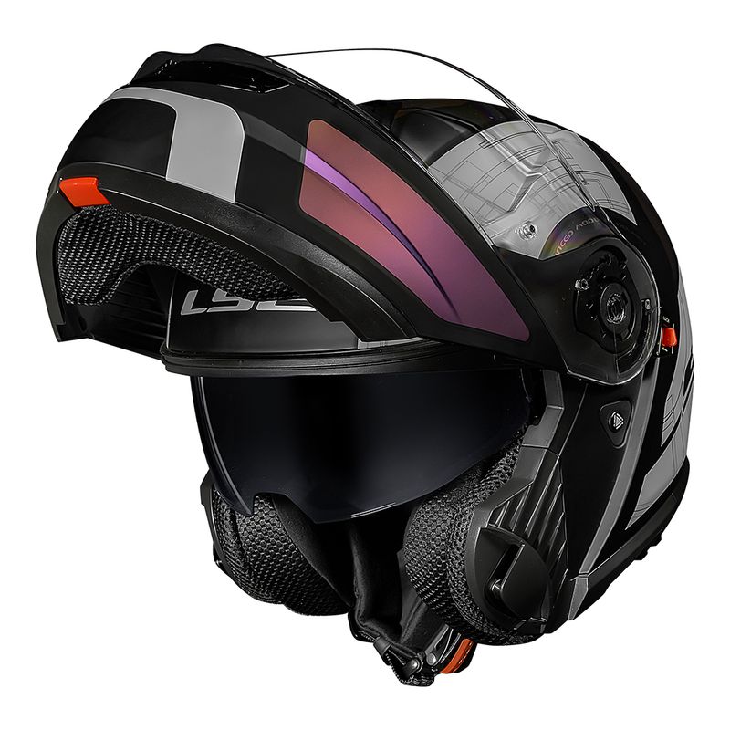 CAPACETE STROBE II ORION PRETO/ROXO FOSCO