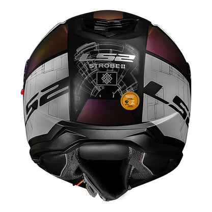 CAPACETE STROBE II ORION PRETO/ROXO FOSCO