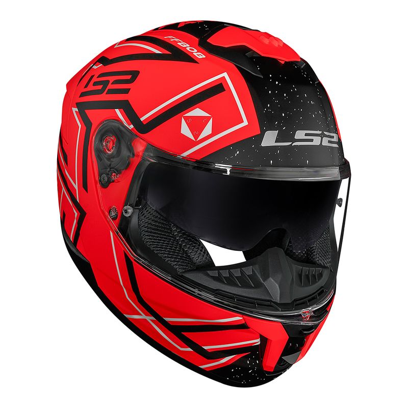CAPACETE LS2 STREAM II MAZE LARANJA