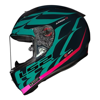 CAPACETE LS2 ARROW FLAMES VERDE