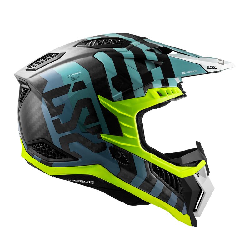 CAPACETE LS2 X-FORCE C BARRIER SKY AZUL