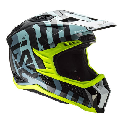 CAPACETE LS2 X-FORCE C BARRIER SKY AZUL