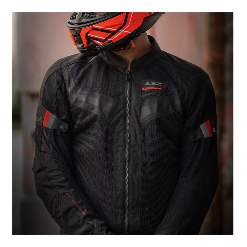 JAQUETA LS2 GARDA PRETO