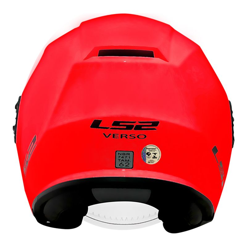 CAPACETE LS2 VERSO MONOCOLOR VERMELHO