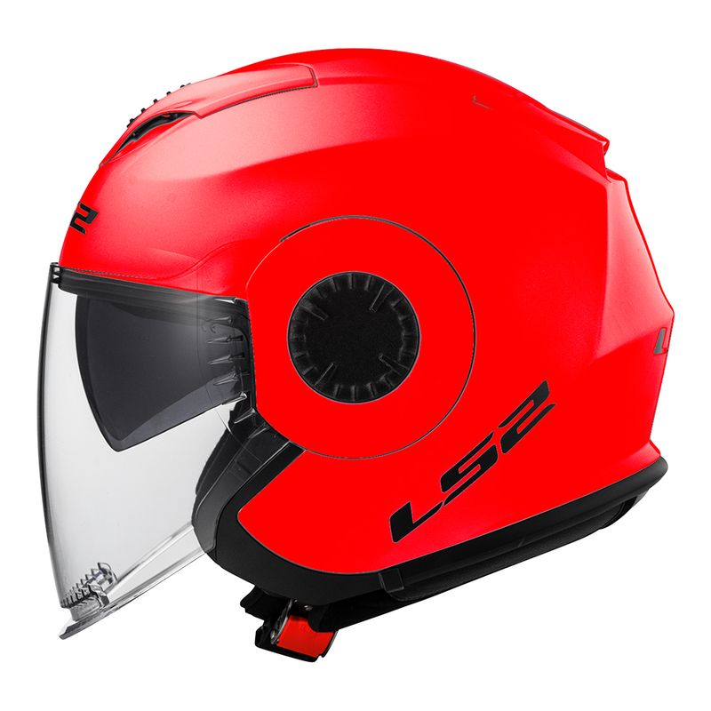 CAPACETE LS2 VERSO MONOCOLOR VERMELHO