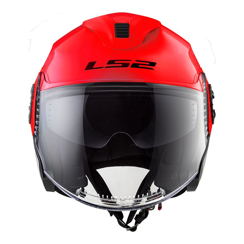 CAPACETE LS2 VERSO MONOCOLOR VERMELHO