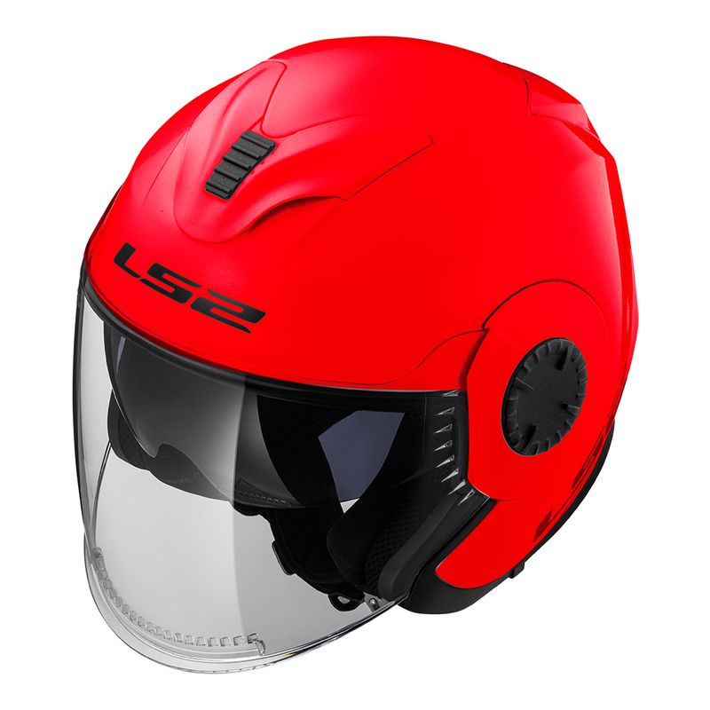 CAPACETE LS2 VERSO MONOCOLOR VERMELHO