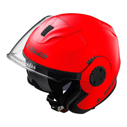 CAPACETE LS2 VERSO MONOCOLOR VERMELHO