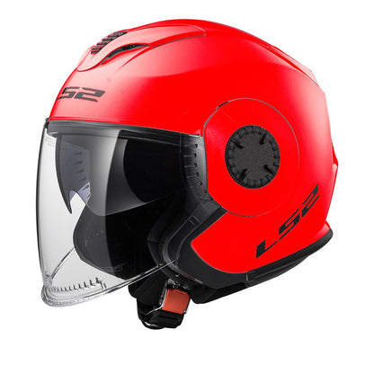 CAPACETE LS2 VERSO MONOCOLOR VERMELHO