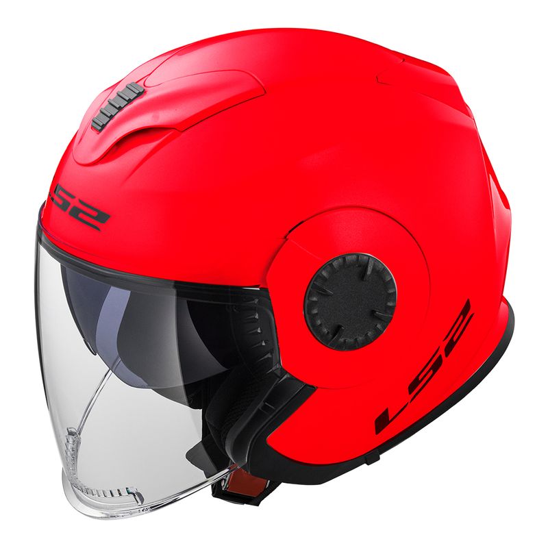 CAPACETE LS2 VERSO MONOCOLOR VERMELHO