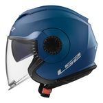 CAPACETE LS2 VERSO MONOCOLOR AZUL FOSCO