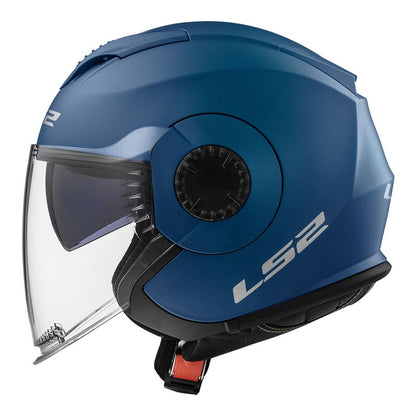 CAPACETE LS2 VERSO MONOCOLOR AZUL FOSCO