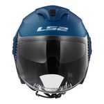 CAPACETE LS2 VERSO MONOCOLOR AZUL FOSCO