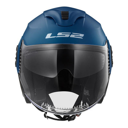 CAPACETE LS2 VERSO MONOCOLOR AZUL FOSCO