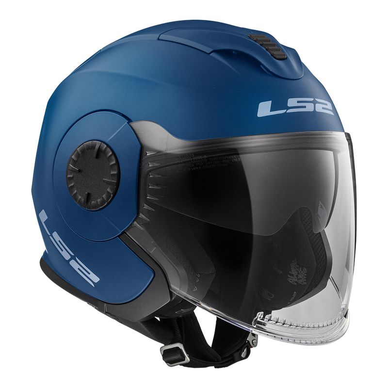 CAPACETE LS2 VERSO MONOCOLOR AZUL FOSCO