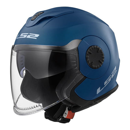 CAPACETE LS2 VERSO MONOCOLOR AZUL FOSCO