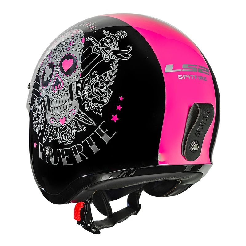 CAPACETE LS2 SPITFIRE PINKY MUERTE ROSA