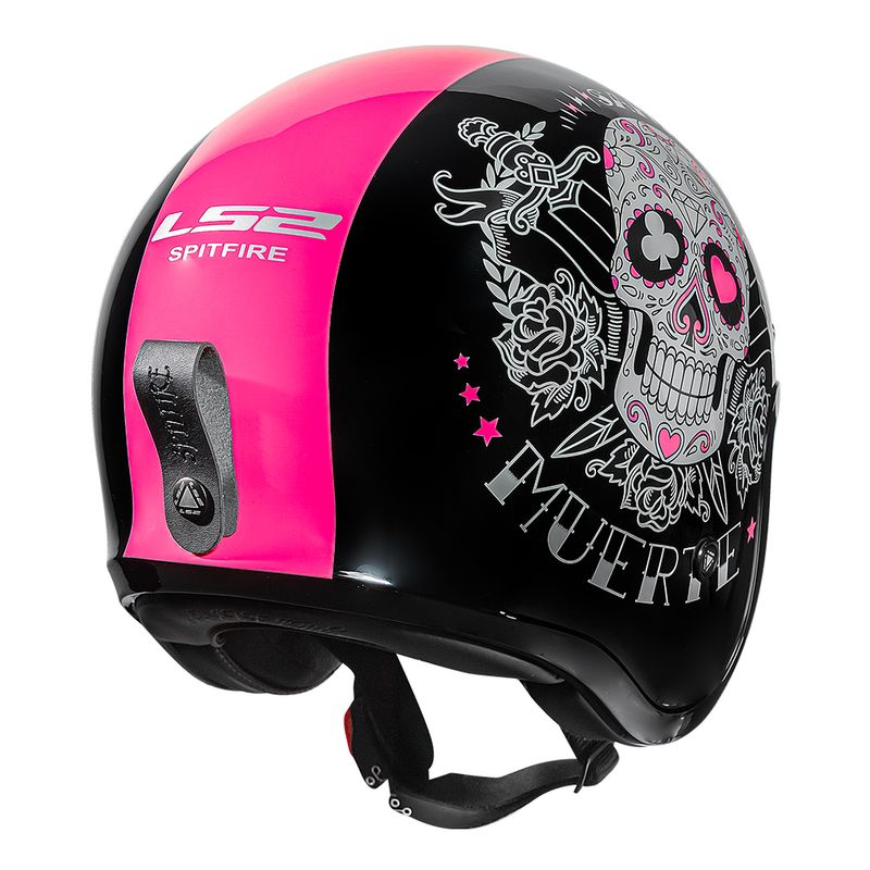 CAPACETE LS2 SPITFIRE PINKY MUERTE ROSA