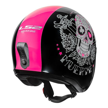 CAPACETE LS2 SPITFIRE PINKY MUERTE ROSA