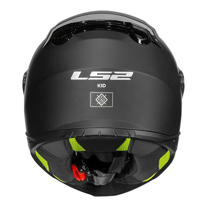 CAPACETE LS2 KID MONOCOLOR PRETO FOSCO