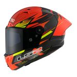 CAPACETE LS2 THUNDER CARBON GP FIRE VERMELHO