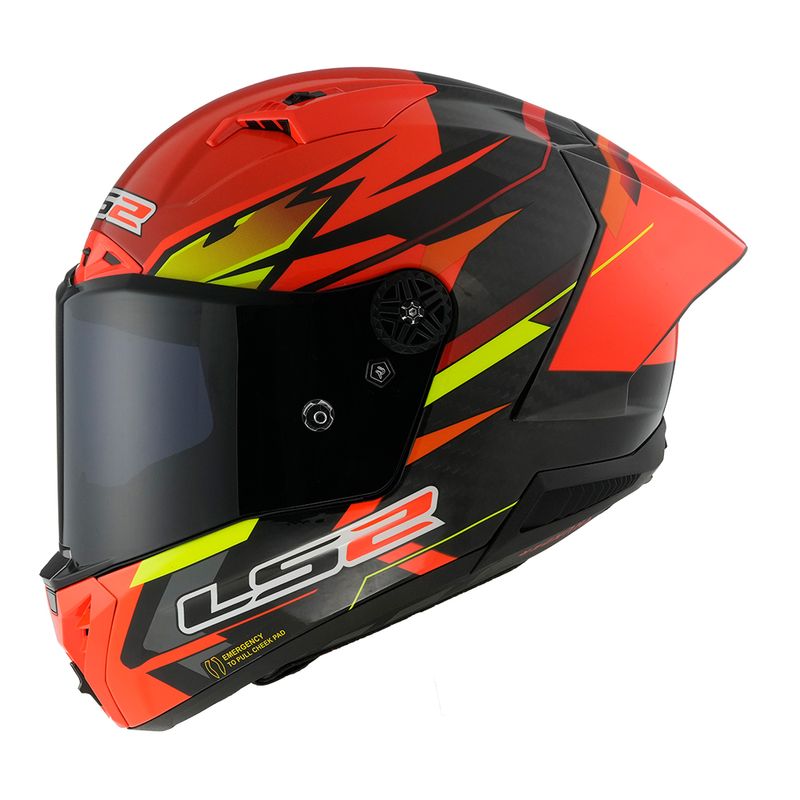 CAPACETE LS2 THUNDER CARBON GP FIRE VERMELHO