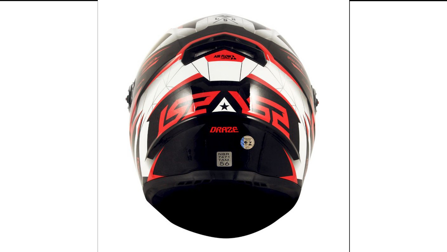 CAPACETE LS2 CLASSIC DRAZE VERMELHO